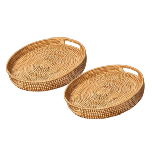 ผลิตภัณฑ์ยอดนิยมเพิ่มเสน่ห์และการใช้งานได้จริงในทุกห้องด้วยถาดหวายสานของเราที่มีคุณภาพสูง - Product Image 1