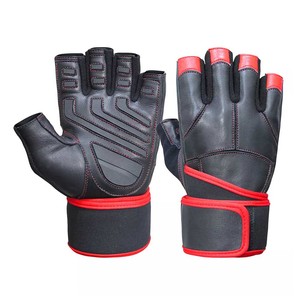 ถุงมือยกน้ำหนักหนังรุ่นใหม่ รับทำโลโก้ สำหรับออกกำลังกาย ทนทาน - Product Image 4