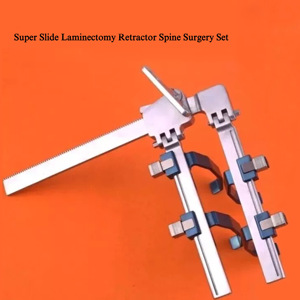 Juego de retractor de laminectomía súper deslizante de titanio de alta calidad, juego de instrumentos de columna vertebral de acero inoxidable, fuente de alimentación Manual | OldMed - Product Image 2