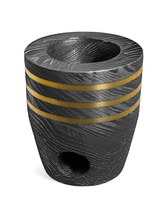 Pipe à fumer réutilisable en acier Damas traditionnel fait main Jexmoo, avec étui en cuir, cadeau pour papa, mari