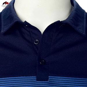 Usine directe conception personnalisée coton respirant hommes grande taille décontracté pour polos motif solide col rabattu - Product Image 4