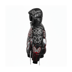 Veste polaire pour hommes de qualité supérieure Tissu en nylon brillant Vêtements d'extérieur pour l'hiver Broderie logo personnalisé Conception de transfert de chaleur Veste polaire pour homme - Product Image 5