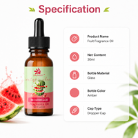 OEM Premium Witte Perzik Geurolie 30ml Glazen Pipetflesje Fris Fruitig Aroma Olie voor Diffuser Kaars SPA Huisgeur