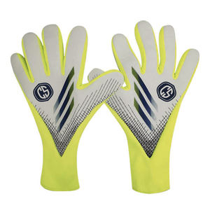 Gants de gardien de but professionnels respirants en gros, gris violet, coupe négative, dos en latex, haute adhérence, fermeture à boucle et crochet - Product Image 4