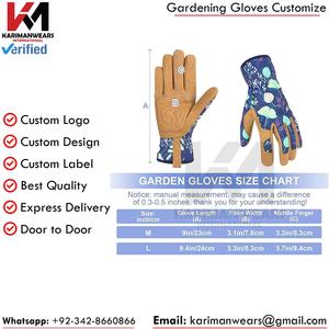 Gants en cuir résistants aux piqûres et aux coupures pour femmes, gants de sécurité pour le jardinage, le désherbage et le creusement - Product Image 6