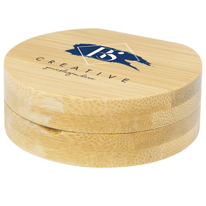 Espejo de maquillaje de bolsillo de bambú Afrodita - Product Image 2