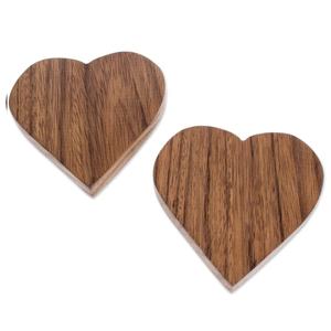 Bougeoir en bois fait à la main en forme de coeur photophore bougeoir décoratif pour un éclairage exquis décoration de vente chaude - Product Image 2