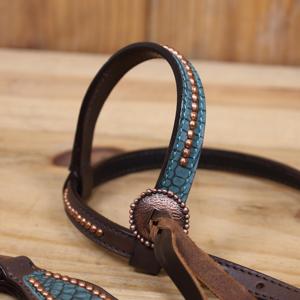 High Quality Horse Breast Head Collar Halter Bitless Bridle Reins Lead Horse Tack Set for Horse with Customized Sizes - Product Image 5
