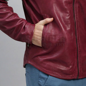 Meilleure vente Veste en cuir pour homme disponible en différentes couleurs pour l'extérieur Veste en cuir pour homme de haute qualité Veste sur mesure - Product Image 6