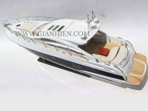 Gia Nhien Fabricant Approuvé Conception Personnalisée quantité minimale de commande Basse SUNSEEKER PREDATOR 62-PERLE BLANCHE PEINTE-BATEAU DE VITESSE EN BOIS - Product Image 5