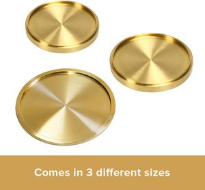 Placa de metal con borde en relieve elegante y adecuado para uso tradicional de comedor y restaurante - Product Image 3