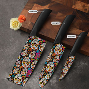 Couteau de chef en céramique professionnel en gros, 5 ensembles avec manche en plastique pour offrir en cadeau, prix d'usine - Product Image 4