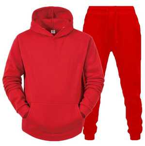 OEM personalizable 100% algodón polar con capucha pulóver chándal 3D impreso sólido manga larga pantalones de chándal diseño bordado otoño - Product Image 4