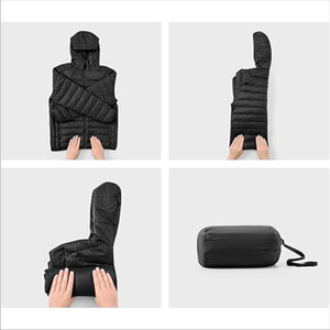 Veste matelassée en toile pour homme, nouvelle collection 2025, luxe personnalisé, tissu de haute qualité, col montant, vêtements d'hiver, logo frontal, capuche - Product Image 5