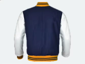 Veste bomber d'hiver pour homme 4XL, style varsity, en peau de mouton, fine, à capuche, coupe-vent, style hip hop, manches en nylon, broderie, poche avant - Product Image 2