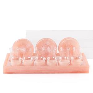 ถ้วยชาและกาแฟทำด้วยมือทำจากเรซิ่นโดมอะคริลิคสุดหรูพร้อมจานรองในกล่องของขวัญตกแต่งสำหรับชาวอาหรับ - Product Image 4