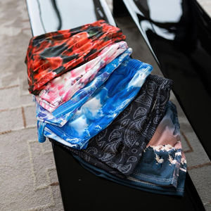 Tradein กางเกงขาสั้นผ้าตาข่ายลำลองของผู้ชายกางเกงขาสั้นผ้าโพลีเอสเตอร์100% พิมพ์โลโก้ตามสั่งมีลวดลายระบายอากาศได้มีกระเป๋า - Product Image 2