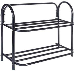 ห้องนั่งเล่นชั้นวางรองเท้าตกแต่งคุณภาพดีที่สุดไม้และเฟอร์นิเจอร์โลหะชั้นวางรองเท้าเป็นมิตรกับสิ่งแวดล้อม - Product Image 4