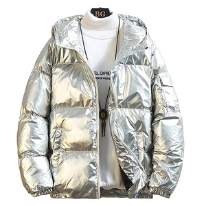 Veste d'hiver tendance personnalisée OEM Fabricant de veste élégante à capuche et fermeture éclair Top Notch Premium Puffer Jacket - Product Image 3