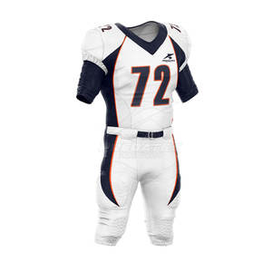 Uniforme de fútbol americano de color personalizado superventas para hombres y mujeres Jersey de manga corta cómodo con característica transpirable - Product Image 3