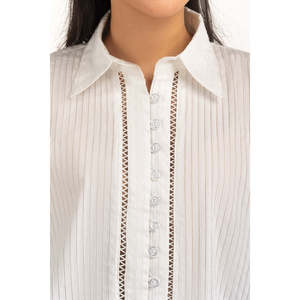 เสื้อเชิ้ตป๊อปลินลำลองทรงเรียบง่าย รุ่น WM-CS-SS25-426 - Product Image 5