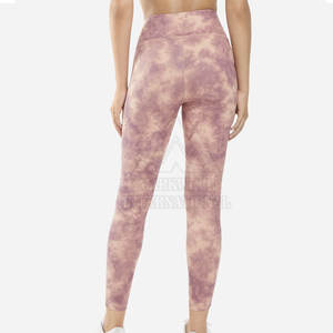 Leggings de yoga sur mesure de nouveau style leggings de yoga à taille élastique de couleur unie fabriqués au Pakistan leggings de yoga - Product Image 4