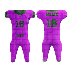 Vente en gros 2025 Maillot de football américain rétro personnalisé de haute qualité Sublimation Mesh Boxy Style Full Print Plus Size Short Sets - Product Image 1