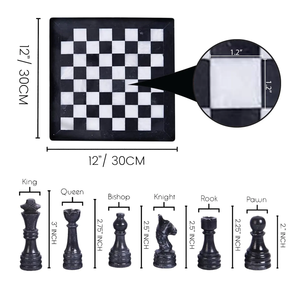 Échiquier de luxe rectangulaire en marbre fait main, étanche, au design Art Déco, pour retraite, mariages, anniversaires, Diwali, salon - Product Image 6