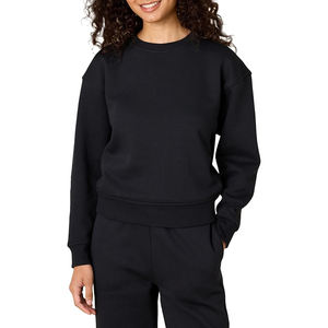 Sudaderas de Mujer de Algodón Suave, Cómodas y Flexibles, Estilo Urbano, Holgadas, de Manga Larga, con Hombros Caídos, Cálidas - Product Image 1