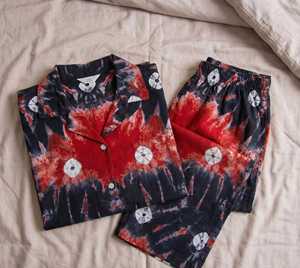 <b>Women's</b> Night Wear <b>Pajama</b> Set 100% Cotton Woven Fabric Spring Pink Rabbit Green Heart Hand Drawn Print <b>Summer</b> Casual - Product Image 1