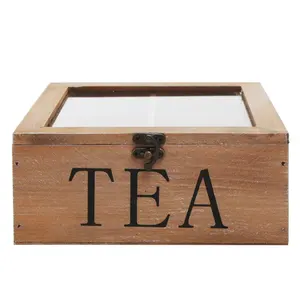 Conjunto de caja de té verde, caja de té de madera, conjunto de regalo, bolsas de té, caja de papel organizadora en caja moderna de alta calidad - Product Image 4