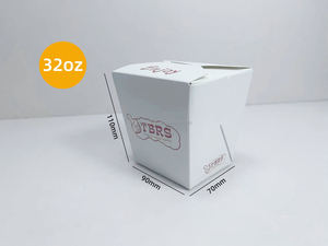 Caja <span class=keywords><strong>de</strong></span> Papel Biodegradable Personalizada para Doner <span class=keywords><strong>Kebab</strong></span>, 16oz, 26oz, 32oz, para Llevar, Caja Cuadrada <span class=keywords><strong>de</strong></span> Papel para Fideos Chinos - Product Image 4
