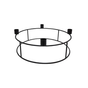 Best Seller Iron Metal Advent <b>Candle</b> Holder Black Finished for Home & Christmas Party Lighting Decoration Wholesale Bulk - Product Image 1