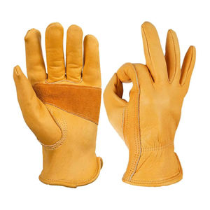 Guantes de Seguridad Ligeros y Transpirables de Cuero Vacuno para Conductores y Trabajadores de la Construcción, Guantes de Trabajo Industriales Personalizables - Product Image 2