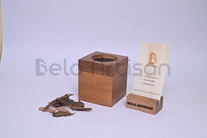 Wooden Indian <b>Incense</b> <b>Burner</b> Mabkhara Oud Aromatic Summer Non <b>Electric</b> Resin Wood Acacia Wood by Bela Artisan - Product Image 2