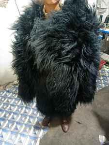 Veste en fourrure de renard de Mongolie véritable, courte, pour femmes âgées, écologique, séchage rapide, fourrure de haute qualité - Product Image 2