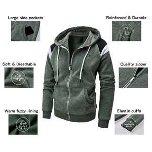 Sweats à capuche pour hommes de haute qualité Sweats à capuche pulls surdimensionnés Logo personnalisé Sweats à capuche en coton unisexe poids lourd vierge - Product Image 5