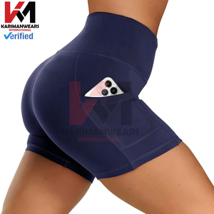 Shorts de yoga taille mi-haute pour femmes |   Shorts de sport respirants et sans coutures |   Vêtements de sport et de gym - Product Image 2