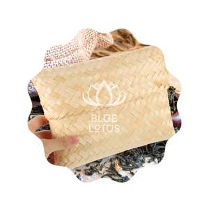 MEILLEUR PRIX Blue Lotus 2025 Panier Cadeau Sac Panier Naturel Durable pour Cadeaux et Souvenirs Faits à la Main - Product Image 1