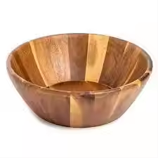 Wooden Bowl for <b>Dinnerware</b> Wooden Bowl with Water Proof Luxury Kitchenware Classic Wooden Bowl by crescent crafts - Product Image 4