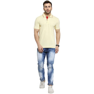 OEM Slim Fit hombres para Polo 100% poliéster logotipo personalizado impresión de alta calidad tejido de punto liso bordado en blanco - Product Image 5