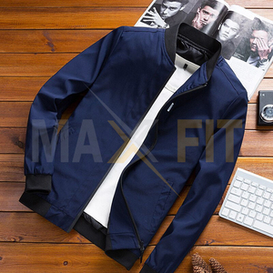Maxfit ชุดกีฬา2023สำหรับผู้ชายเสื้อแจ็กเก็ตบอมเบอร์ทรงสลิมฟิตลำลองผ้าแคนวาสสำหรับฤดูใบไม้ผลิและฤดูใบไม้ร่วงขนาด4XL ใหม่ - Product Image 6