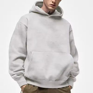 Ventes en gros de sweats à capuche unisexes surdimensionnés en coton 100% personnalisés pour hommes, sweats à capuche vierges avec broderie - Product Image 1