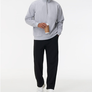 Streetwear de haute qualité Anti-rides Style ample droite décontracté pantalons et pantalons pour hommes personnalisés hommes teints en plaine pantalons pour hommes - Product Image 5