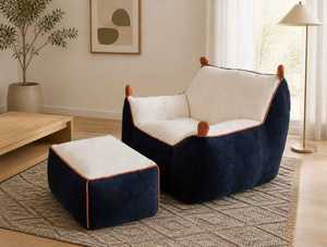 Modern <b>Pet</b> <b>Sofa</b> Bed with Ottoman Soft Comfort Home Use - Product Image 2