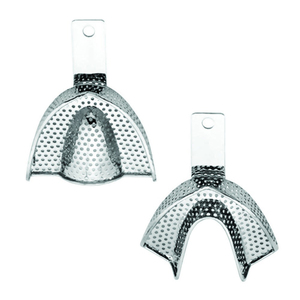 Plateau d'empreinte dentaire autoclavable en acier inoxydable, certifié CE Classe II, équipement chirurgical dentaire de haute qualité, alimentation manuelle - Product Image 2