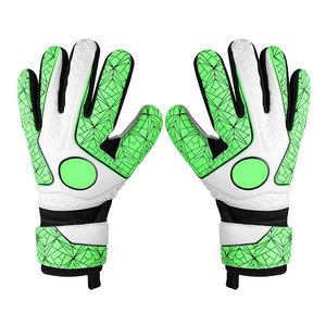 Gants de gardien de but de football professionnel de haute qualité Latex de contact souple personnalisé avec tissu en cuir respirant - Product Image 1