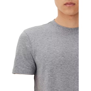 เสื้อยืดคอกลมผ้าคอตตอนทรงหลวมสำหรับผู้ชายเสื้อยืดโอเวอร์ไซซ์แบบเรียบเสื้อยืดปักโลโก้ขนาดพลัสไซส์ - Product Image 5