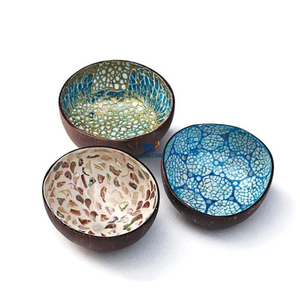 Tazón de cáscara de coco de nácar de color Natural Ecológico Hecho a mano Tazón de cáscara de coco Productos calientes - Product Image 5
