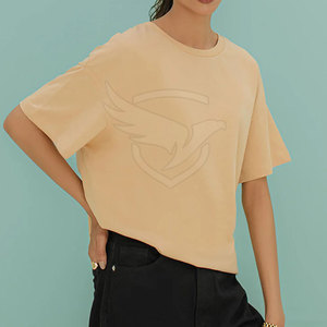 100% coton Polyester T-Shirt respirant à manches courtes T-Shirt Top qualité vêtements d'été T-Shirt surdimensionné - Product Image 5